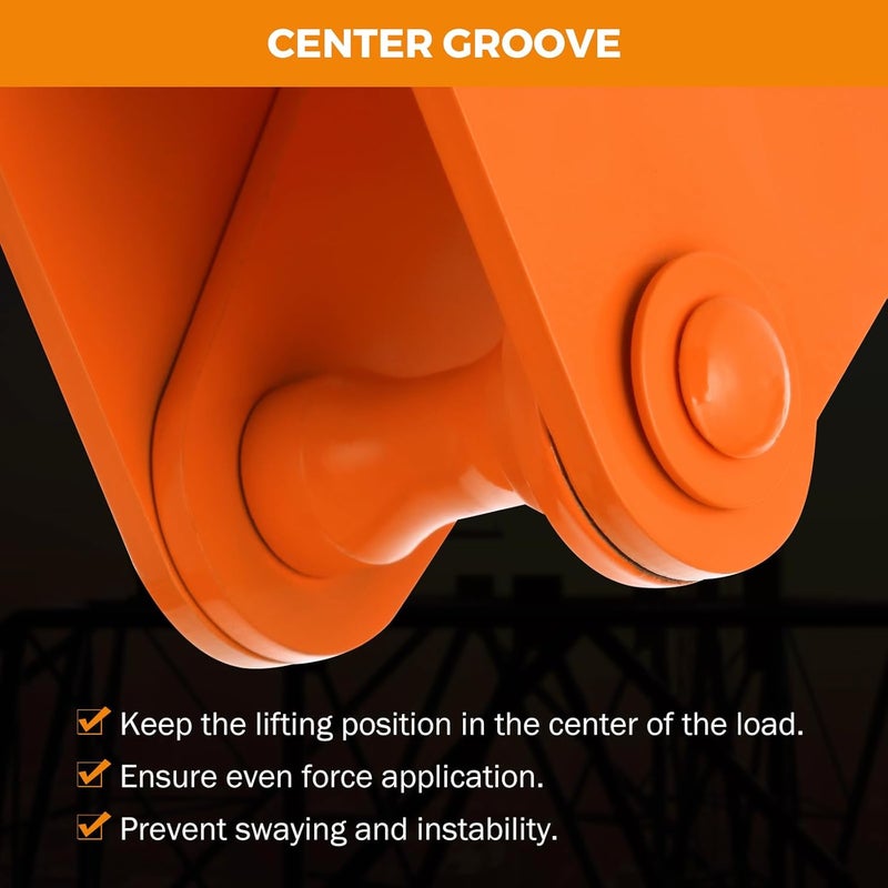 BEAMNOVA I Beam Clamp 4400lbs 2 Ton Load Capacity Heavy Duty Lifting Clamp Tool Metal for Rigging Adjustable Opening Flange - Image 5